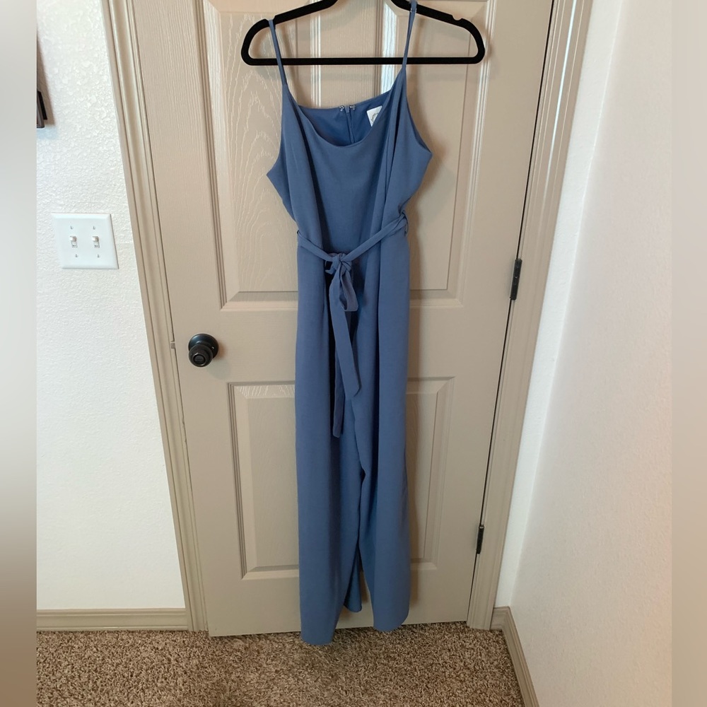 Blue Jumpsuit with tie